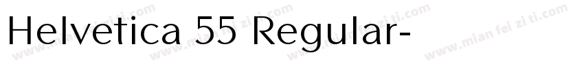 Helvetica 55 Regular字体转换
